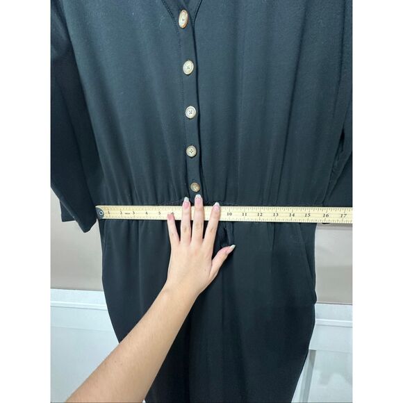 NWOT Garnett HIll Traverse Knit Front Button Jumpsuit One Piece Romper Women's M - Picture 10 of 12